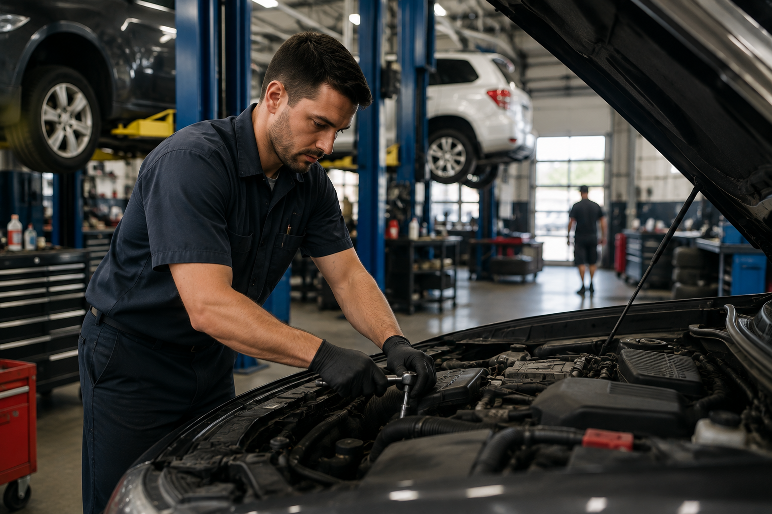 Professional automotive customization and repair shop
