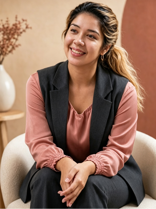 Antonette Roj working with a client