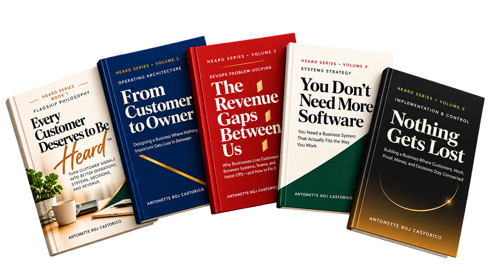 The complete five-book HEARD Series by Antonette Roj Castorico